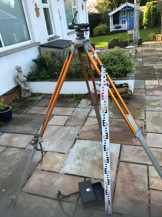 Preview of the first image of Surveyors Tripod, Level and Staff.