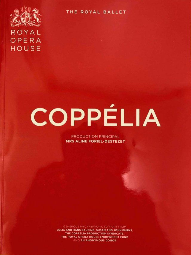 Preview of the first image of Coppelia Ballet Royal Opera House Programme 2020 Season.