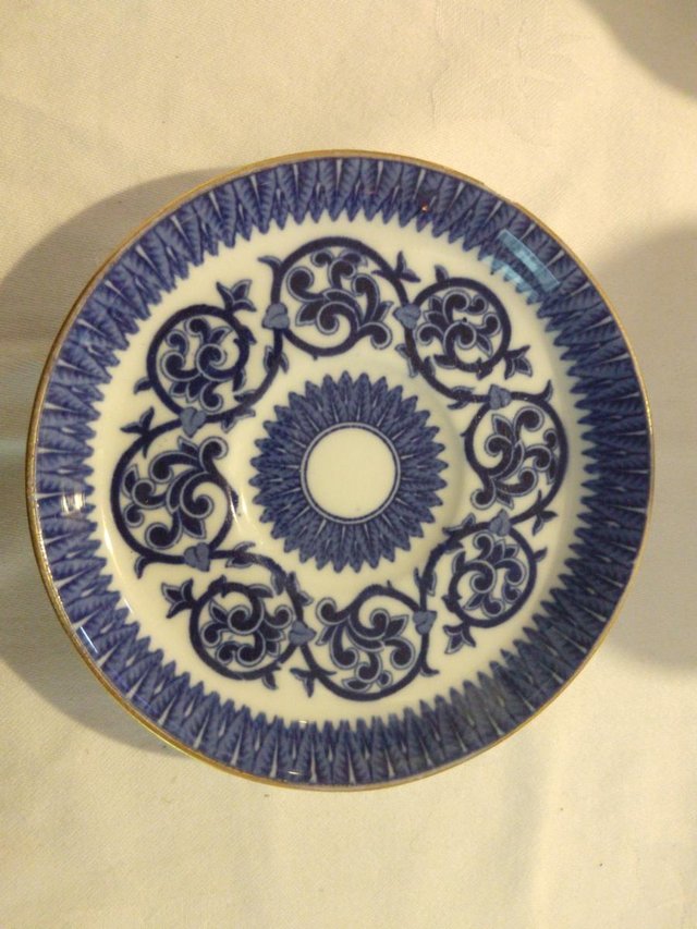 Preview of the first image of Cauldon Blue and White Brown-Westhead Moore & Co small bowl.