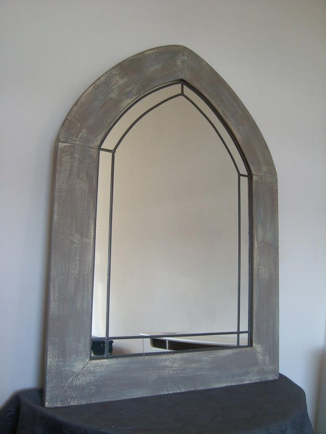 Preview of the first image of Farmhouse Style Gothic Arch Mirror.