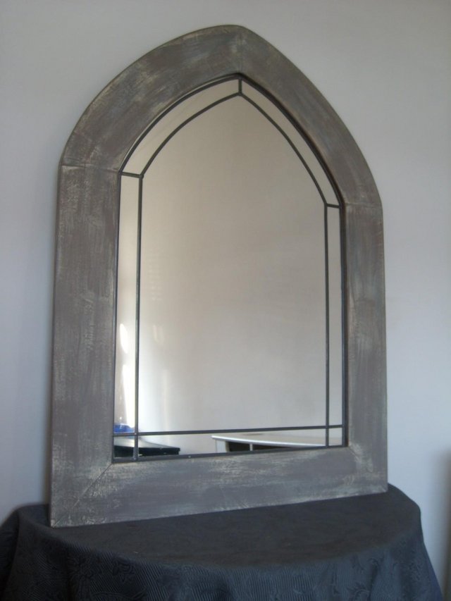 Image 6 of Farmhouse Style Gothic Arch Mirror
