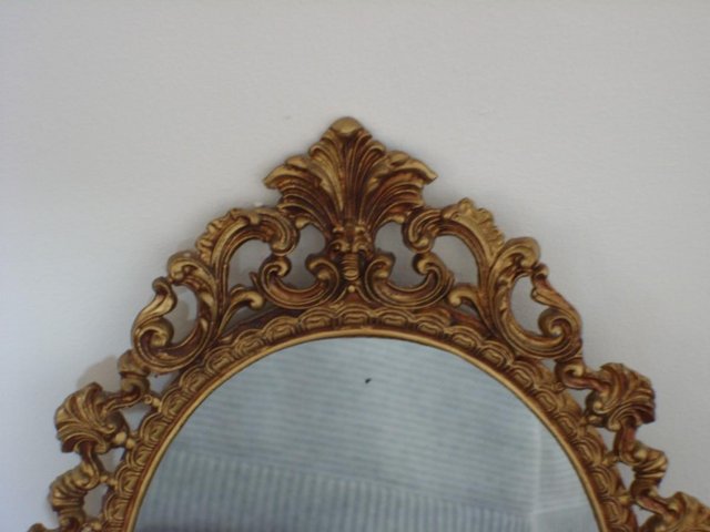 Image 2 of Small Vintage Rococo Style Mirror