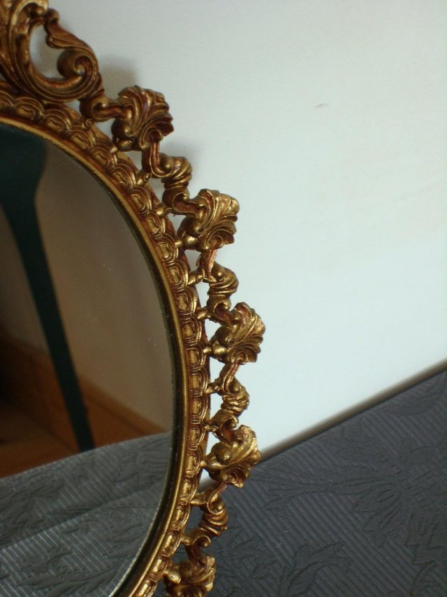 Image 3 of Small Vintage Rococo Style Mirror