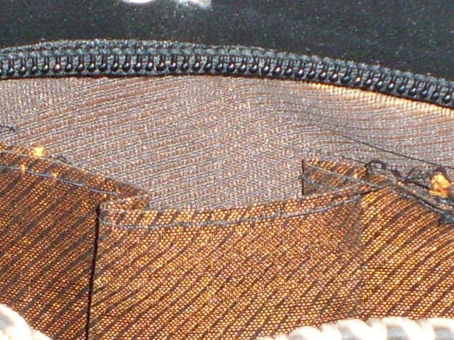 Image 6 of Black Leather Patchwork Shoulder Bag NEW!