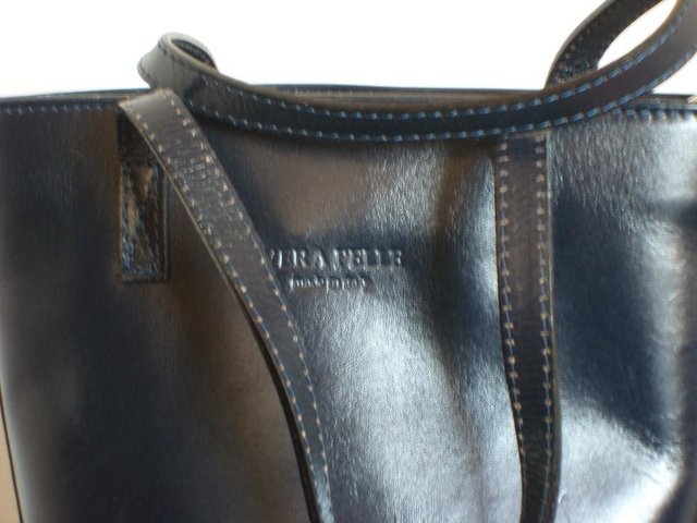 Image 2 of VERA PELLE Leather Bucket Style Bag NEW!