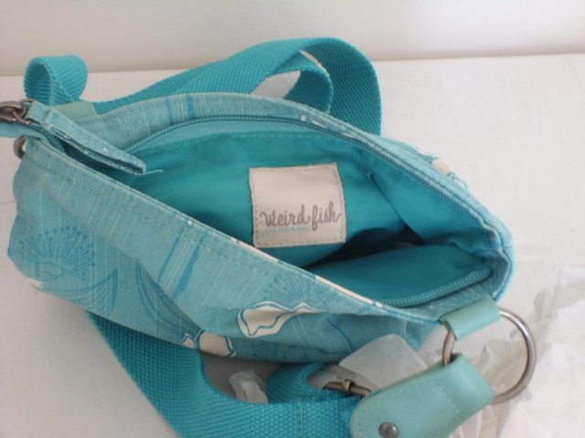 Image 7 of WEIRDFISH Turquoise Cross Body Bag NEW!