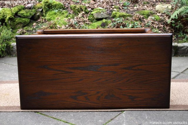 Image 38 of OLD CHARM LIGHT OAK TWO DRAWER COFFEE TABLE TV MAG STAND