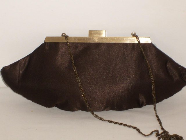 Image 5 of COUNTRY CASUALS Brown Beaded Clutch NEW!