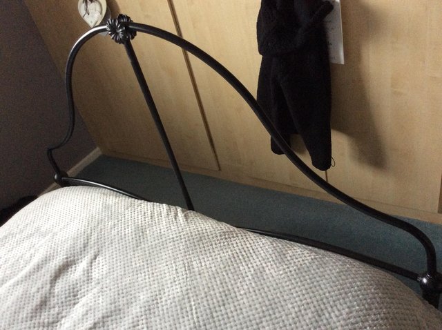 Image 2 of Black steel handmade double bed