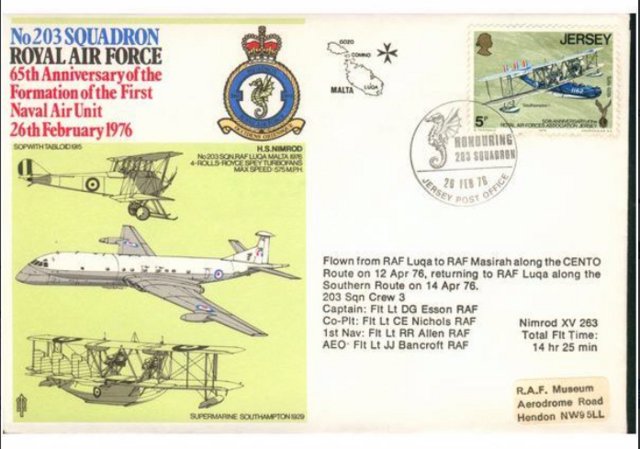 Preview of the first image of R.A.F. 1976 - No 203 Squadron - 65th Anniv ........