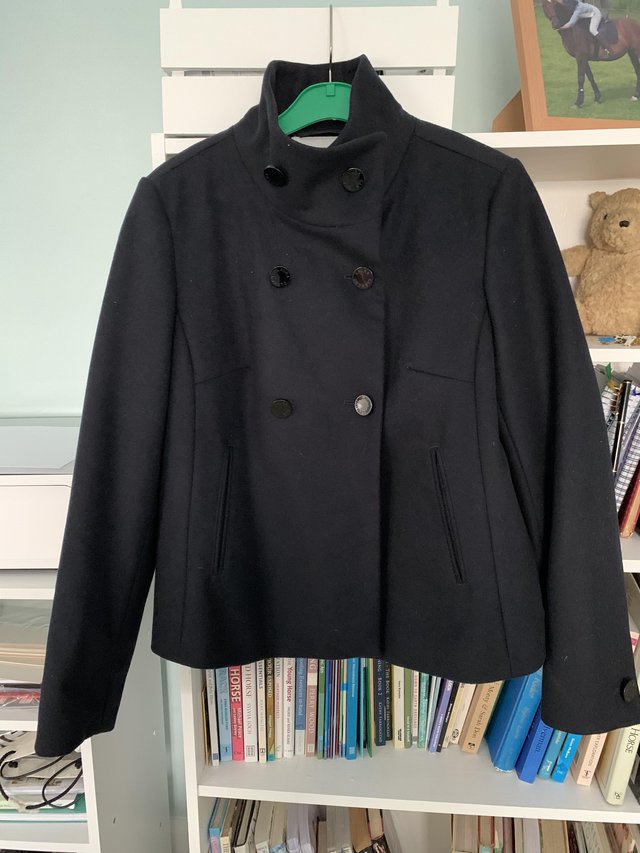 Preview of the first image of Laura Clement pea jacket size 12 - never been worn.