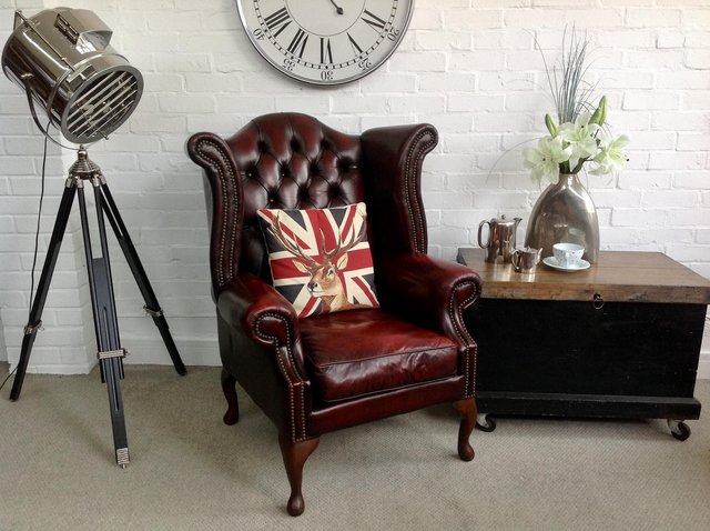 Image 6 of Chesterfield armchairs. Queen Anne & club style. Can deliver