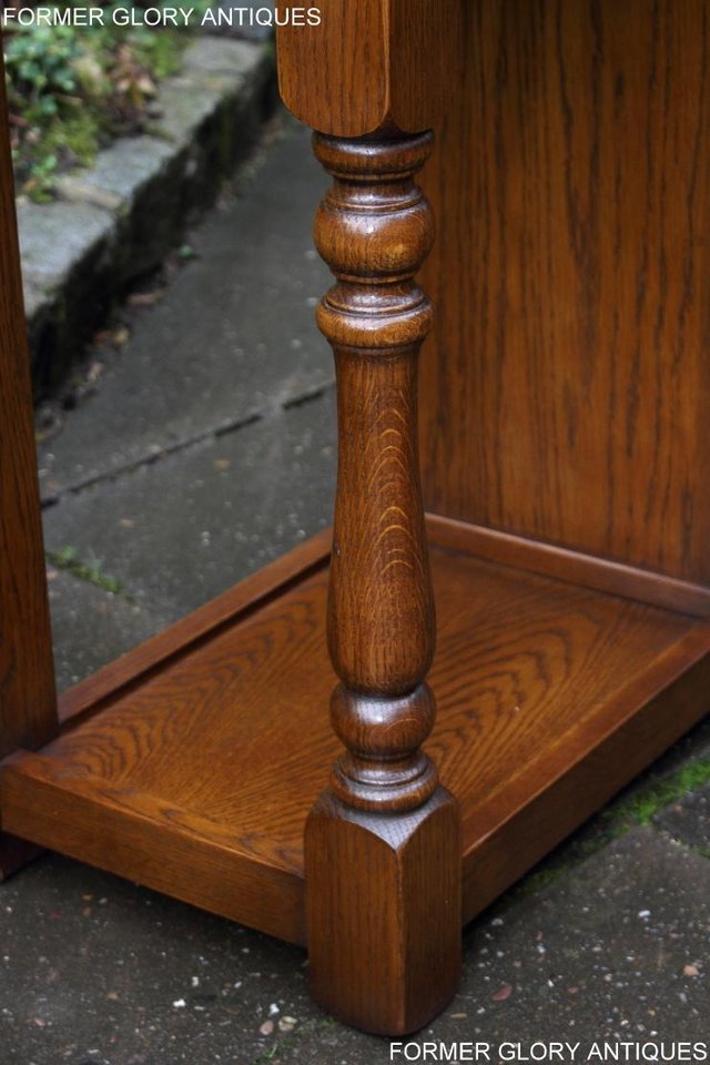 Image 10 of AN OLD CHARM LIGHT OAK CONSOLE TABLE SIDEBOARD DRESSER BASE