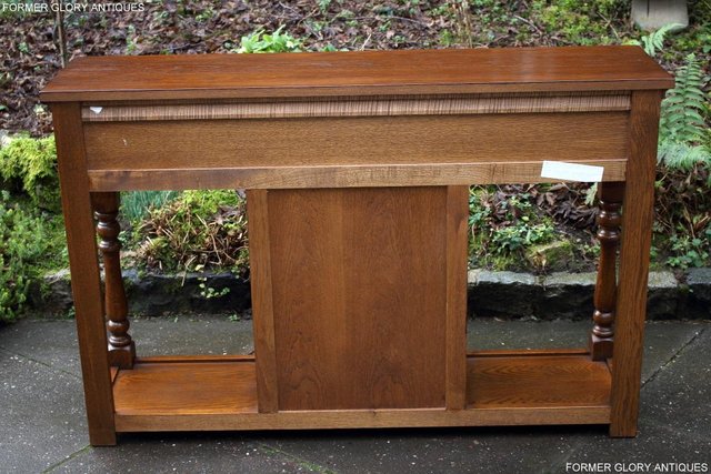 Image 17 of AN OLD CHARM LIGHT OAK CONSOLE TABLE SIDEBOARD DRESSER BASE