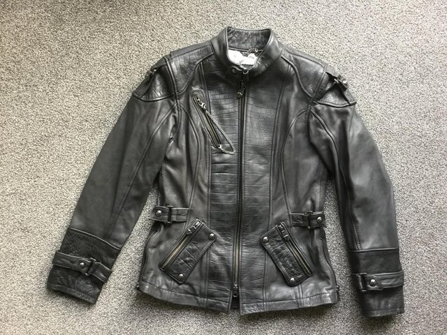 Image 2 of Harley Davidson Ladies leather motorcycle jacket