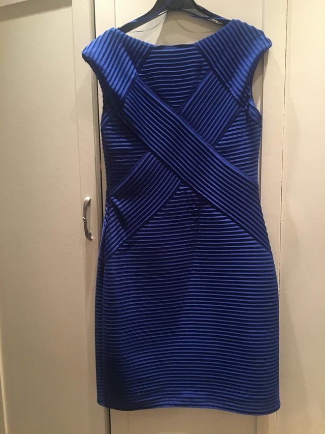 Image 2 of ROMAN Blue fitted dress size 14