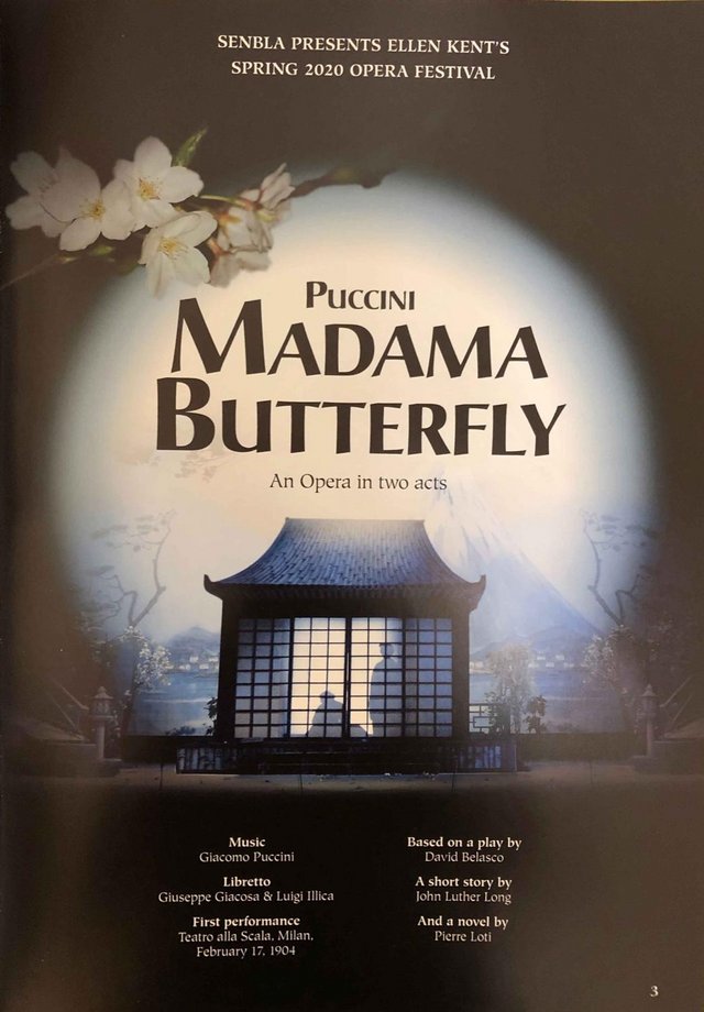 Image 2 of Madam Butterfly, Ellen Kent, Senbla Production Progr, 2020