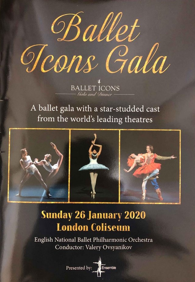 Preview of the first image of Ballet Icons, London Coliseum Programme, 2020 Winter Season.