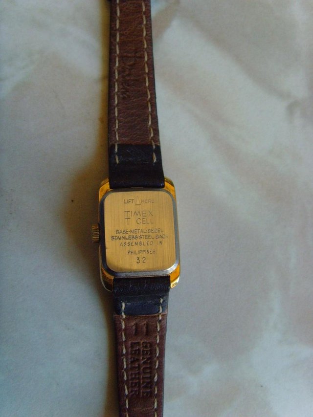 Preview of the first image of Ladies gold plated Timex wristwatch.