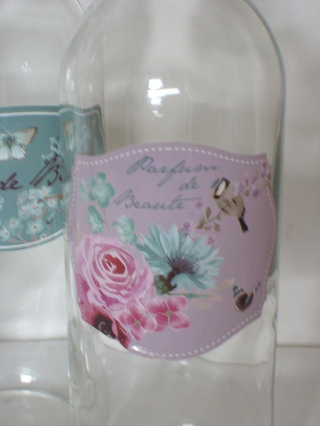 Image 5 of DUNELM Set 3 Glass Bathroom Bottles