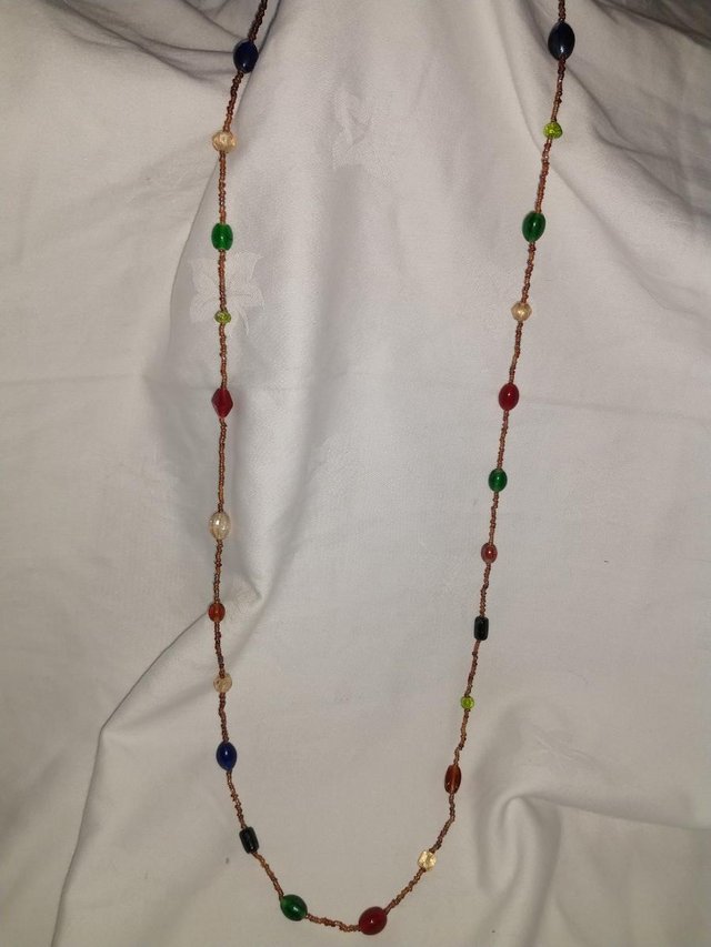 Image 2 of Long beaded necklace. IMMACULATE