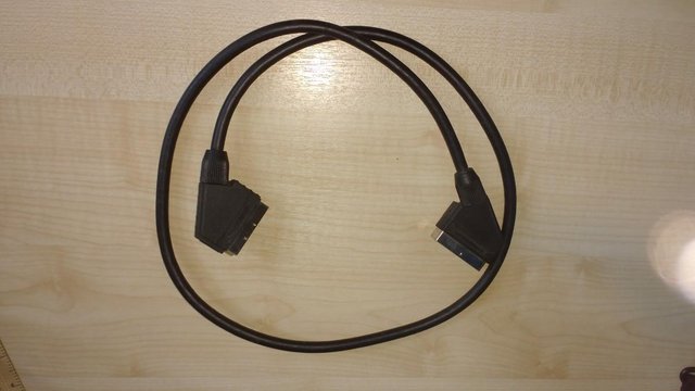 Preview of the first image of SCART Lead Cable Fully Wired 21 Pin 1 metre.