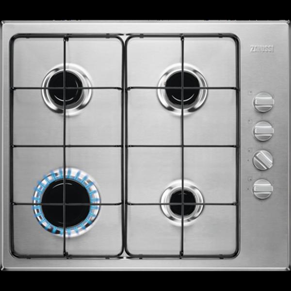 Preview of the first image of ZANUSSI 60CM 4 BURNER GAS HOB-S/S-NEW FLAT DESIGN-WOW.