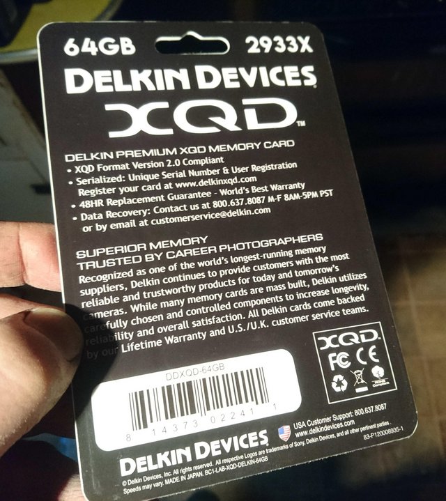 Image 3 of Delkin XQD 64gb Card