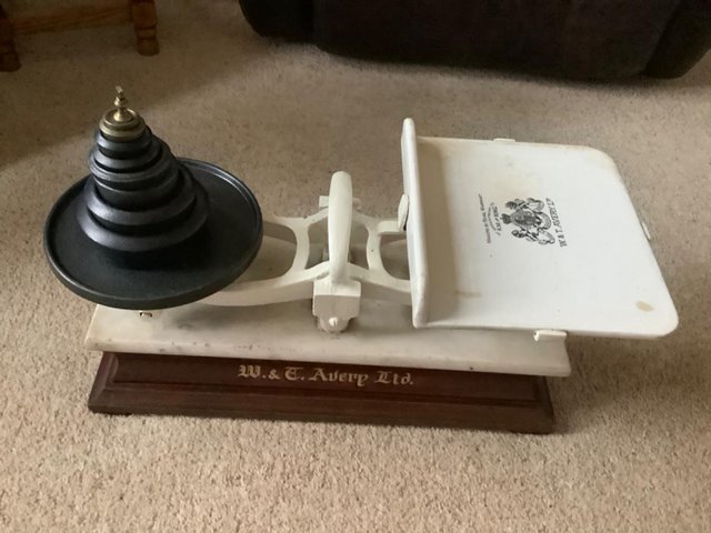Preview of the first image of Antique W & T Avery Ltd balance scales.