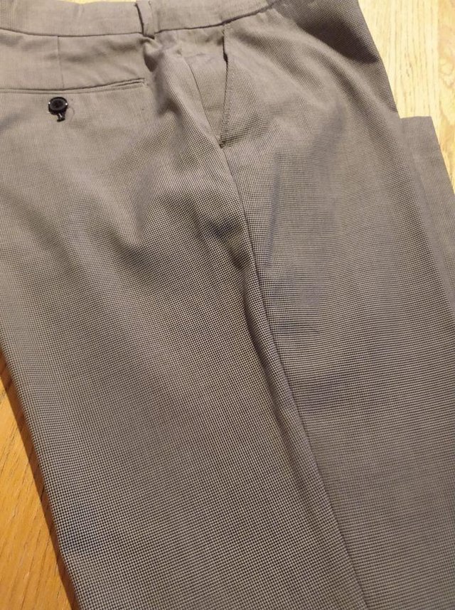 Image 2 of Burton Light grey trousers Slim 34 waist Leg - R 31"