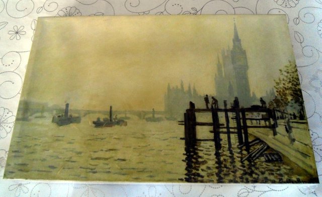 Preview of the first image of Thames Below Westminster - Monet - National Gallery Box Prin.