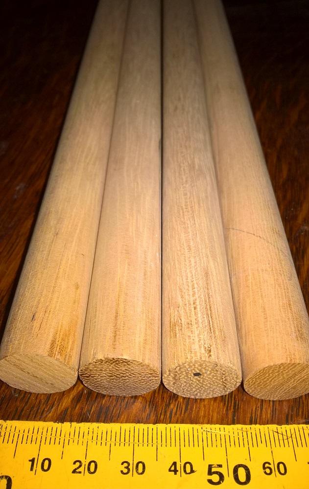 Preview of the first image of Hardwood Dowel Rod - 18mm - genuine Ramin.