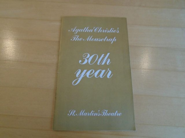 Preview of the first image of Agatha Christie's The Mousetrap 30th Year Programme.