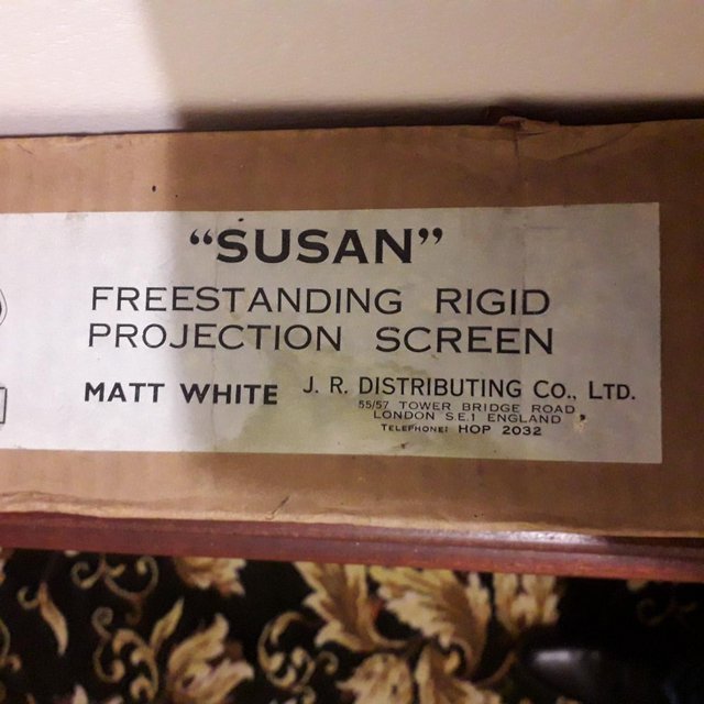 Image 4 of Antique wooden frame projector screen
