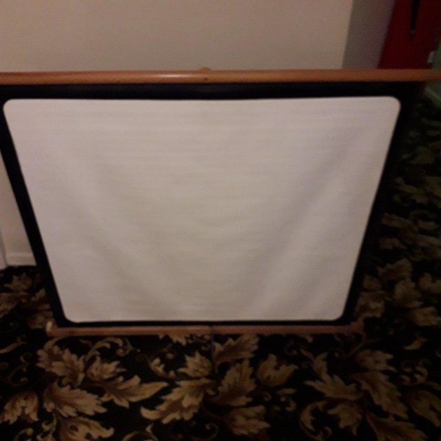 Image 6 of Antique wooden frame projector screen