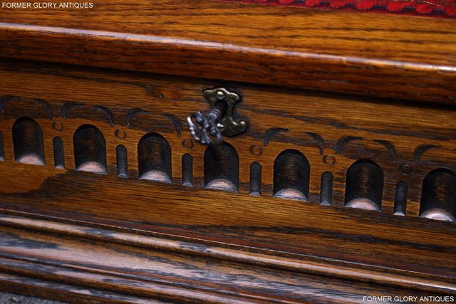 Image 22 of AN OLD CHARM LIGHT OAK WRITING SLOPE BOX TABLE DESK CABINET