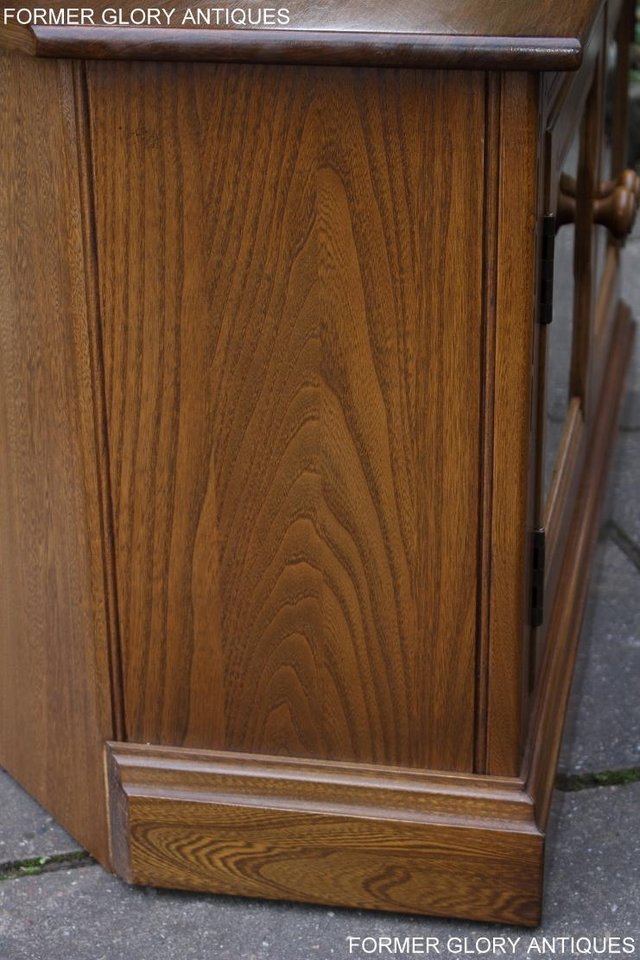 Image 44 of AN ERCOL GOLDEN DAWN CORNER TV CABINET DVD STAND TABLE UNIT