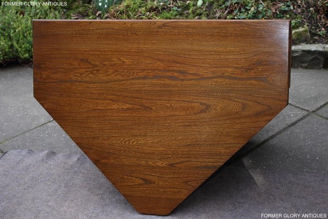 Image 46 of AN ERCOL GOLDEN DAWN CORNER TV CABINET DVD STAND TABLE UNIT