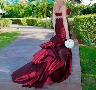 Image 2 of Bellice Strapless Wedding/Prom Dress with train