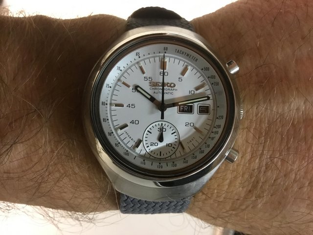 Preview of the first image of Seiko ‘White Helmet’ Chronograph.