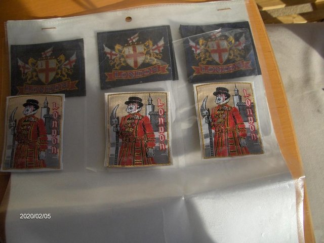 Preview of the first image of LONDON AND TOWER OF LONDON SEW ON BADGES.