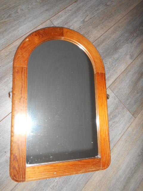 Preview of the first image of Mirror Arch Shape - Pine Frame- Shabby Chic.