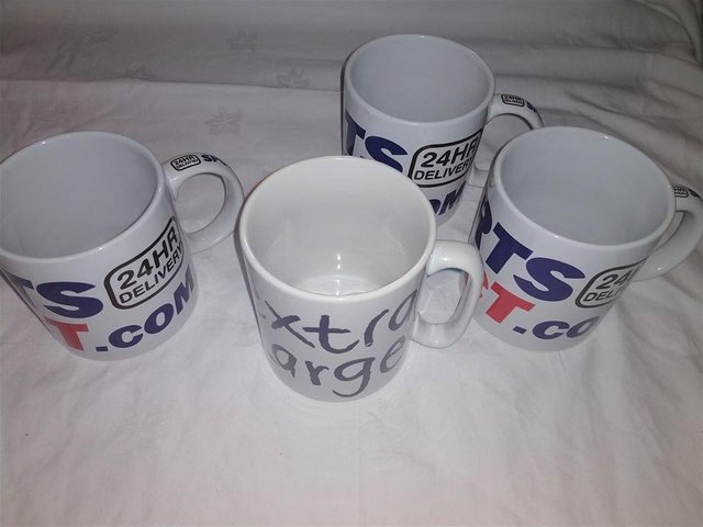 Preview of the first image of 4 x very large mugs. NEW.