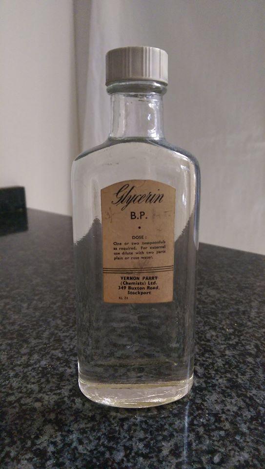 Preview of the first image of Vintage Medicine glass bottle -unopened..