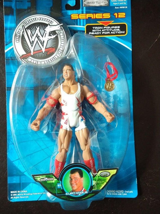 Preview of the first image of WWF Very Rare Series 12 Tron Ready with Attitude Kurt Angle.