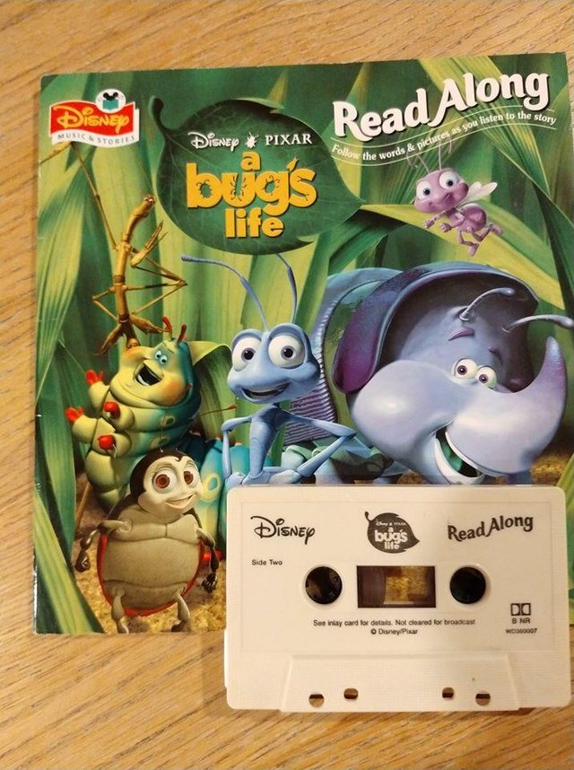 Preview of the first image of A Bug’s Life 1999 - Rare 24 page Book & Story tape..