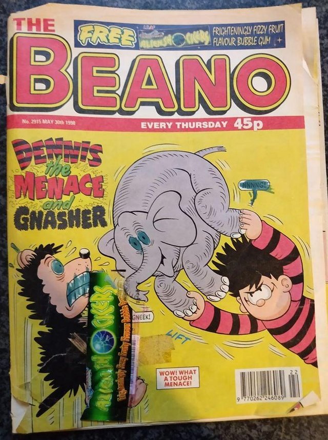Preview of the first image of Vintage 1998 The Beano No 2195 -May 30th 1998.