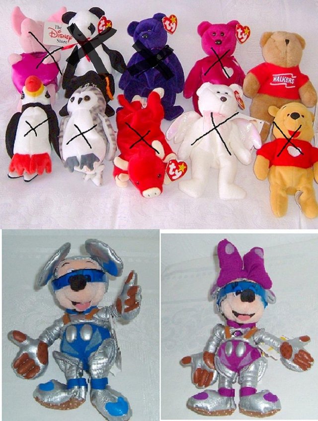 Preview of the first image of Ty & Disney Beanies - all like new, one lot or separate.