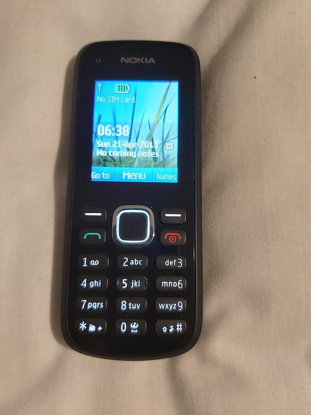 Preview of the first image of Nokia C1-02 mobile phone.