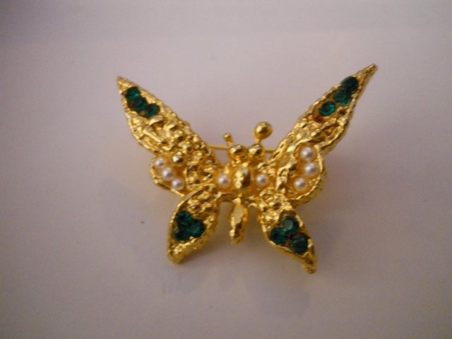 Preview of the first image of Vintage Butterfly Brooch in very good condition.